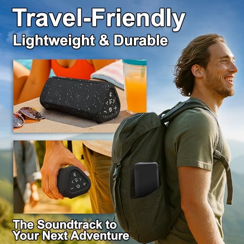 OontZ Angle 3 Ultra Gen 4 Bluetooth Speaker, 14W, 20-Hour Playtime, IPX7 | 14W Bluetooth speaker with fuller bass, 100-ft range, IPX7 waterproof and stereo pairing. - color: Black