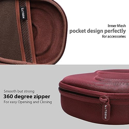 Case for JBL Tune 770NC/510BT/720BT/520BT/670NC/520C Headphones Wine | Hard Carrying Travel Case for JBL Live 770NC/670NC/680NC/780NC Headphones - color: Claret
