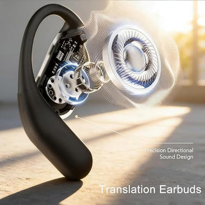Ear Buds Wireless Earbuds Bluetooth Headphones, 2026 New Dual Fold Design Bluetooth 6.0 Earbuds with Ear Hooks, Sweatproof Noise Canceling, for Running Working (Black) - color: Black