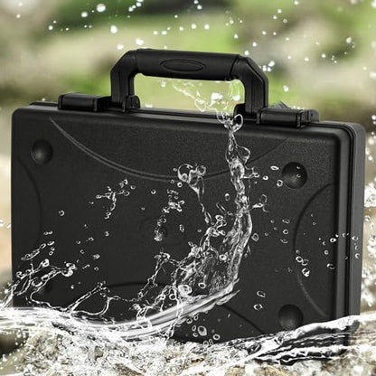 TORIBIO Hard Carrying Case with Foam, Shockproof Storage Box 13.6"x8.3"x2.5" - size: 13.6" x 8.3" x 2.5"