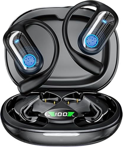 168 Languages AI Translation Earbuds, Bluetooth 6.1 Headphones Translator, 4-in-1 Smart Mode Touch Screen Real-Time Earphones Fit for Travel Business Learning (Charcoal Black) - color: Charcoal Black