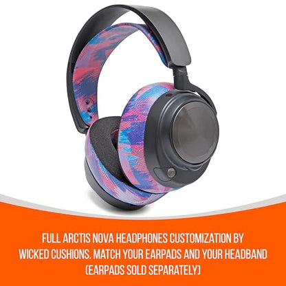 WC HeadbandZ Arctis Nova - Upgraded Silicone Headband for Arctis Nova Headsets by Wicked Cushions - Enhanced Flexibility, Comfort, and Style with Matching Earpad Designs | Speed Racer - color: Speed Racer