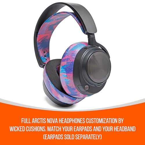 WC HeadbandZ Arctis Nova - Upgraded Silicone Headband for Arctis Nova Headsets by Wicked Cushions - Enhanced Flexibility, Comfort, and Style with Matching Earpad Designs | Speed Racer - color: Speed Racer