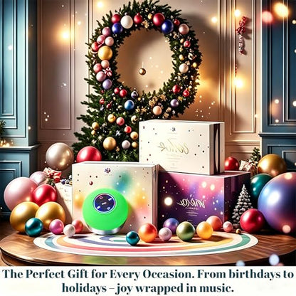 Mini Bluetooth Shower Speaker Green, Silicone Suction Cup Portable Speaker with LED Lights, IPX4 Waterproof, Built in Mic, for Bathroom Kitchen Outdoors, Ideal Gifts (Green) - color: Green