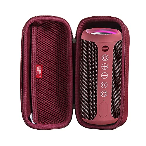 Hermitshell Hard Travel Case for Ortizan Portable Bluetooth Speaker (1st Gen) (Wine Red) - color: Wine Red