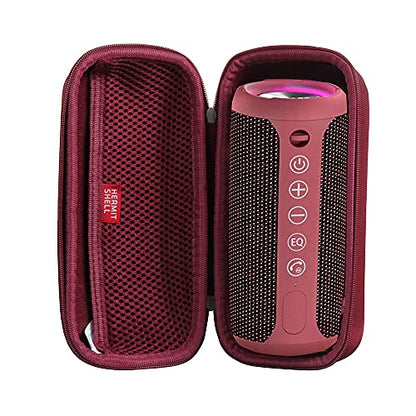 Hermitshell Hard Travel Case for Ortizan Portable Bluetooth Speaker (1st Gen) (Wine Red) - color: Wine Red