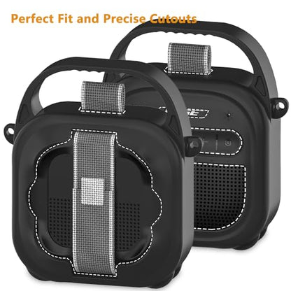Silicone Cover Case for Bose SoundLink Micro 2 Bluetooth Speaker, Black - color: Black Case