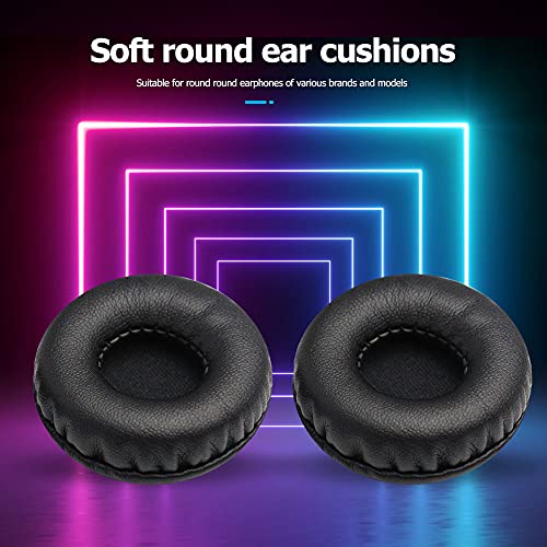 1 Pair Replacement Pu Leather Foam Earpad 45Mmear Cushion Durability