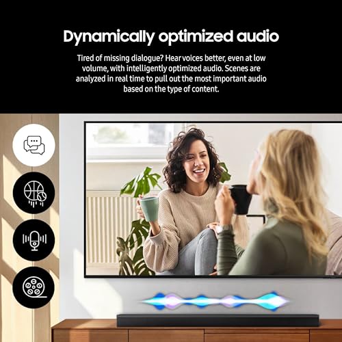 Samsung HW-B750D/ZA 5.1 ch Soundbar w/ Dolby Audio, Surround Sound expansion, Bass Boost, Adaptive Sound, DTS Virtual:X, Wireless Subwoofer, 2024 - style: HW-B750D
