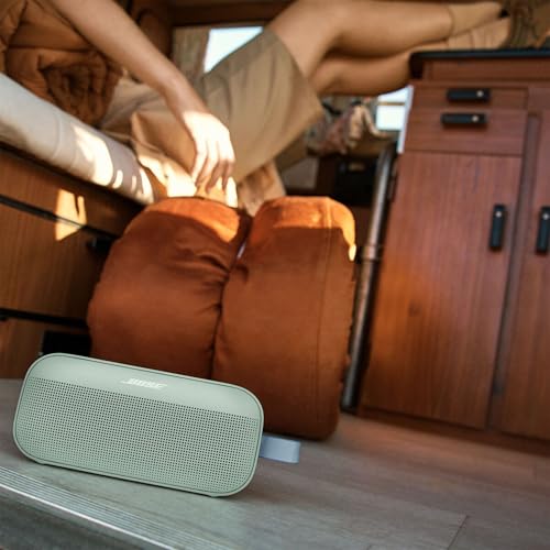 Bose SoundLink Flex Portable Bluetooth Speaker (2nd Gen), Portable Outdoor Speaker with Hi-Fi Audio, Up to 12 Hours Battery Life, Waterproof and Dustproof, Alpine Sage - color: Alpine Sage