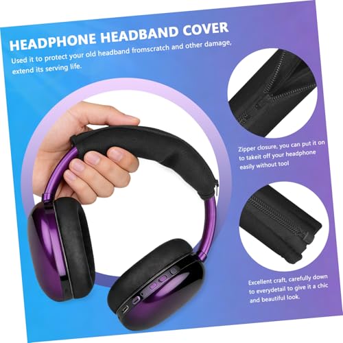 Gadpiparty Zipper Headphone Headband Cover Pad Neoprene Protector for Qcii Comfortable and Headband Cushion for Black