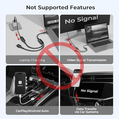 Basesailor USB C Male to Dual USB Female Cable Adapter 3.3FT,OTG Adapter - color: Black, size: 3.3FT(1M), style: 1 in 2 out