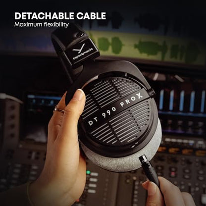 beyerdynamic DT 770 Pro X Wired Over-Ear Headphones, 48 Ohm, Closed-Back Professional Recording Studio Monitor. Recording, Monitoring, Sound Isolation, Handmade in Germany. Black