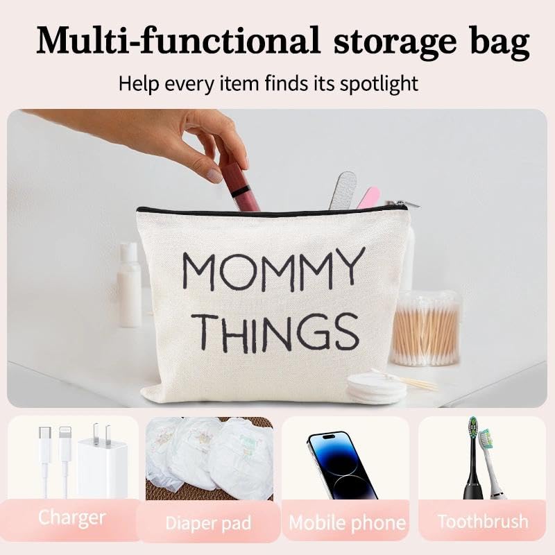 Mommy Things Baby Things Pouch Bags Stuff for Mom After Having a Baby Bag Gift New Mother Gifts After Giving Birth Pregnancy Essentials for Expecting Mom Gift Bag Mommy to Be Postpartum Mama Pouch - color: Mommy Things Baby Things Pouch Bags