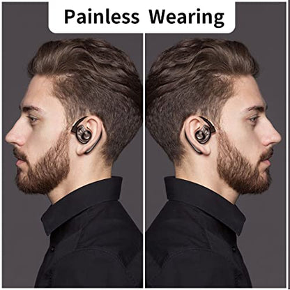 Bluetooth Headset,Wireless Bluetooth Earpiece 28 Hrs Talking Time Built-in Microphone for iOS/Android Cell Phones,Touch Control Version NOT Button Press Down