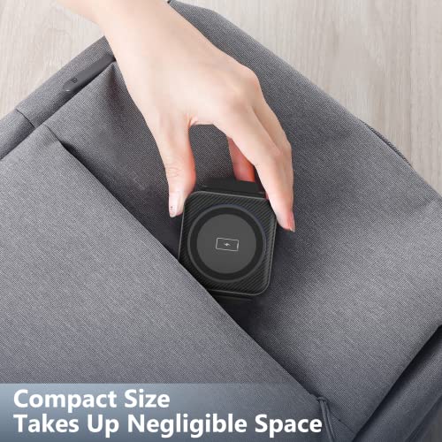 Travel Charger for Samsung Multi Devices, Foldable 3 in 1 Wireless Charging Station Fast Charging Stand/Pad Compatible for Samsung Galaxy S26/S25/S24/S23/Note20 GalaxyWatch8/7/6 Galaxy Buds4 - color: Black
