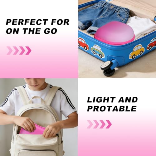 Kids Headphone Case, Gradient Hot Pink(Case Only) | Compatible with Candy Bila, iClever, JBL, acer, JoySpark, MIDOLA, EarFun, IMYB, noot Products Kids Headphone - color: Gradient Rose-red