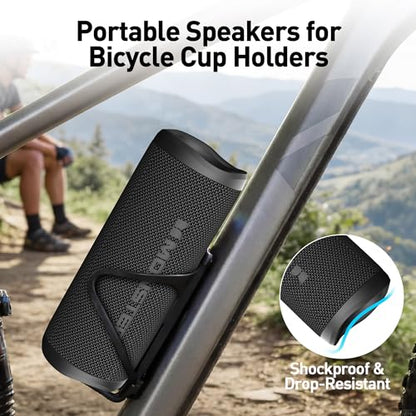 Monster S620 Bluetooth Speaker, Wireless Portable Outdoor Bluetooth Speakers, 60W True Wireless Stereo IPX8 Waterproof, Dual PairingBluetooth 5.4 Built-in Mic, Perfect for Home, Black