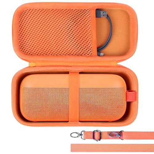 Lebakort Hard Case Compatible with Bose New SoundLink Flex 2nd Gen/Bose SoundLink Flex Portable Speaker (Sunset Peach) - color: Sunset Peach