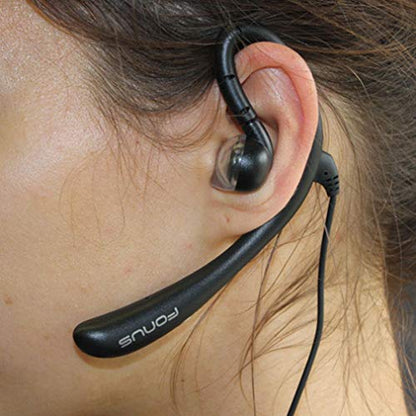 Earphone w Mic Wired Mono Headset Compatible with Samsung Galaxy A23,A14,A13,A03s - Headphone 3.5mm Single Earbud Hands-Free