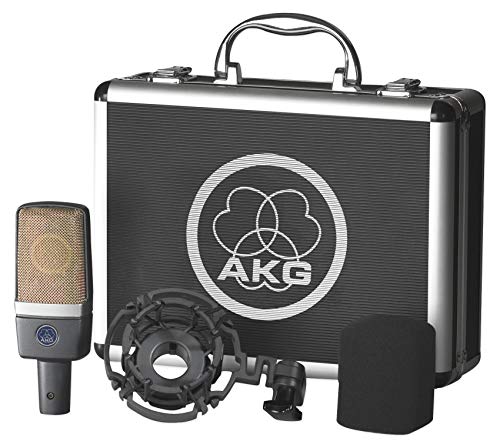 AKG C214 Professional Large-Diaphragm Studio Condenser Mic Recording Mic Bundle with Audio Technica ATH-M30X Monitor Headphones and Rockville RockShield 1 Mic Isolation Shield