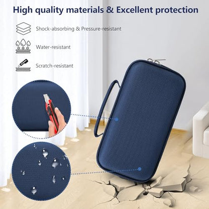 Carrying Case for Blue Tees Golf Player+, Player Pro GPS Speaker | Hard EVA Shell, Shockproof, Water Resistant, Scratch Resistant, Mesh Pocket for Charging Cable & Accessories, Blue - color: Blue