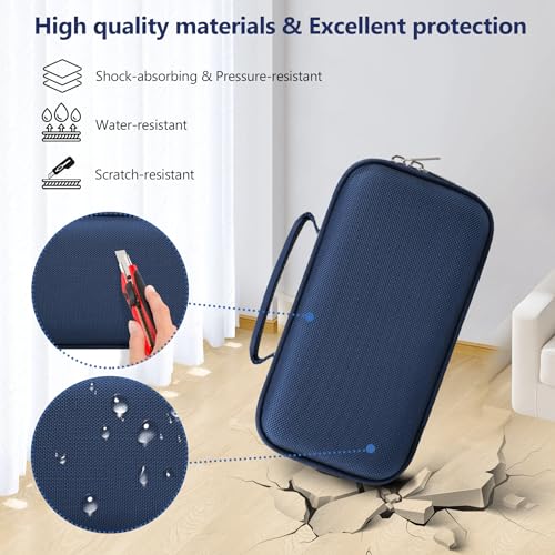 Carrying Case for Blue Tees Golf Player+, Player Pro GPS Speaker | Hard EVA Shell, Shockproof, Water Resistant, Scratch Resistant, Mesh Pocket for Charging Cable & Accessories, Blue - color: Blue