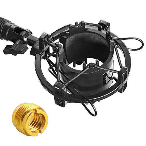 YOUSHARES AT2020 Shock Mount, Microphone Shock Mount Reduces Vibration Noise for Audio Technica AT2020 AT2035 ATR2500 Condenser Mic