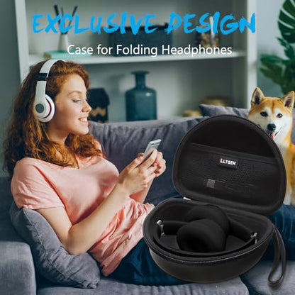 Case for Beats Studio Pro/Solo 4/Studio3/Solo3 Headphone Cloud Pink | Hard Carrying Travel Case for Beats Studio Pro/Solo 4/Studio3/Solo3 Wireless Headphone - color: PU Cloud Pink