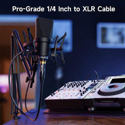 Cable Matters 6.35mm 1/4 Inch TRS to XLR Cable, Male to Female, 15ft | TRS Male to XLR Female, XLR to 1/4 Cable - size: 15 ft