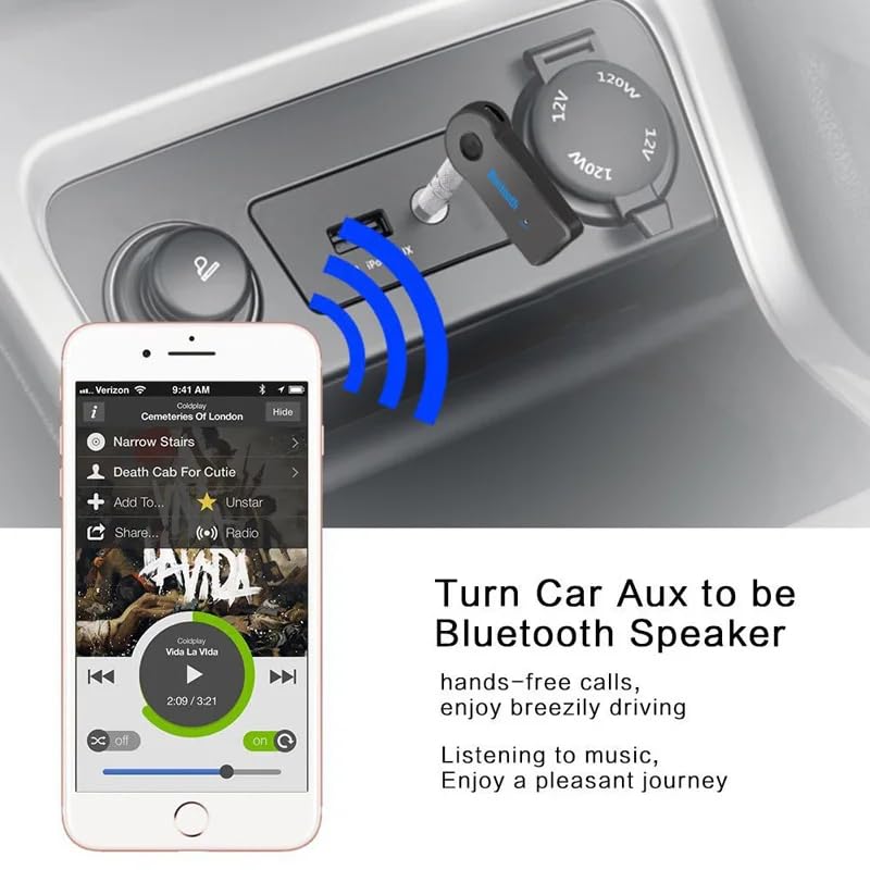 2-in-1 Wireless Bluetooth 5.0 Receiver & Transmitter with 3.5mm Jack