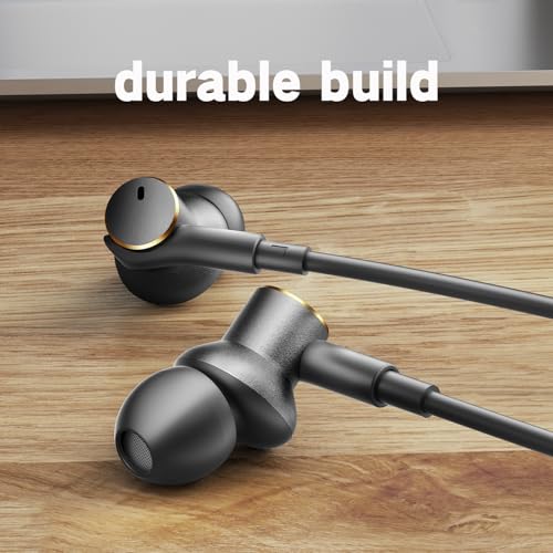 Wired Headphones Balance Powerful Bass & HD Call Noise-cancelling Earbuds | Immersive Bass,(Four drive)Bass Boost In ear Wired Earphones Universal 3.5mm & USB C Plug with Mic ENC Noise reduction calls