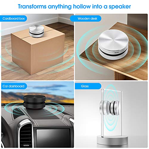 Wirelessly BT Mini Speaker Bone Conduction Portable Wireless Speaker Stereo Bass Sound Creative Portable Speaker Mini Size Music Player Built-in Mic Sound Box for Home,Outdoor,Travel - size: 2 pack