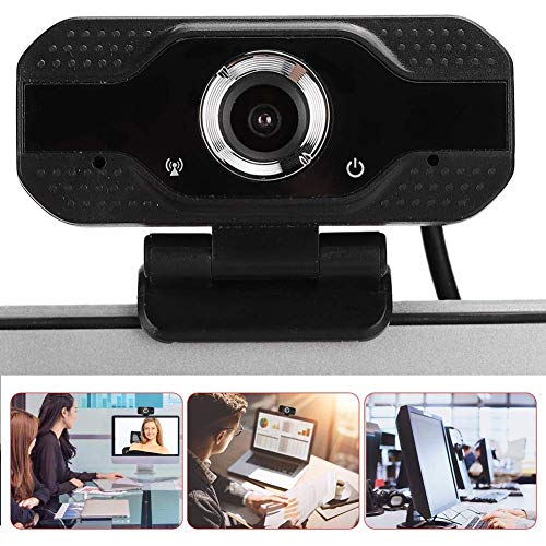 Zopsc 1080P USB Webcam with Microphone for Video Calling | Desktop Computer Camera, Plug and Play, 2MP HD, Built in Noise Reduction Mic, Compatible with PC Laptop