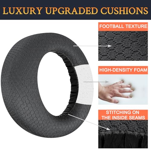 SOULWIT Earpads for Sony Pulse 3D (PS5) Wireless Headset, Ear Pads Cushions with Noise Isolation Foam - MF Black