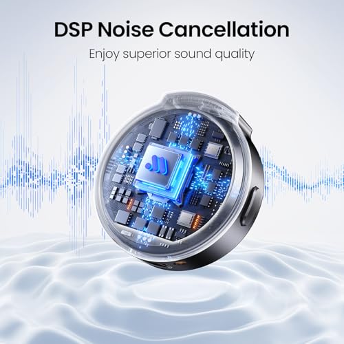 Mini Microphone for iPhone 17/16/15-7/Android/Tablet,Lavalier Wireless Microphones with Dual Receivers, DSP Noise Cancellation,Magnetic Clip,18H, Ideal for Video Recording,Podcast,Interviews, Gifts