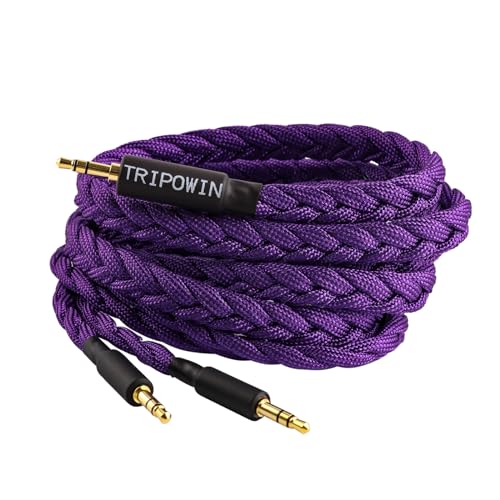 Linsoul Tripowin GranVia Upgraded OFC Headphone Replacement Cable - color: Purple, size: 1.5m