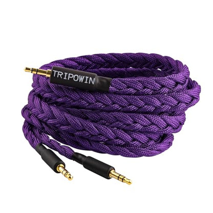 Linsoul Tripowin GranVia Upgraded OFC Headphone Replacement Cable - color: Purple, size: 1.5m