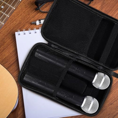 Beaupretty Microphone Carrying Bag Portable Mic Storage Case Padded Protective Carrier for Mic Suitable for Travel and Live Performance