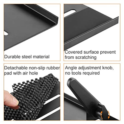 Plus No Drill TV Top Shelf 35.43 inch Wide for Thin Monitor TV Top Mounting Bracket Platform Holds Speaker, AV Receiver, Media Box, Game Console and More (CS106XLMINI) - size: 35 inch MINI