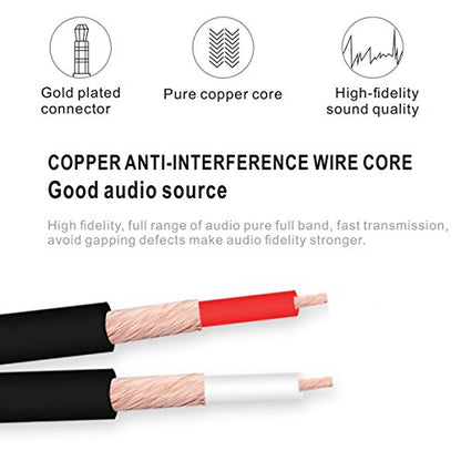 3.5mm to RCA Audio Cable,Gold Plated 3.5mm Female to 2RCA Male Stereo Y Splitter Audio Cable for Smartphones,MP3, Tablets,Speakers,Home Theater - 3.5 Female to 2RCA 30cm - size: 3.5mm Female to 2RCA 0.3m