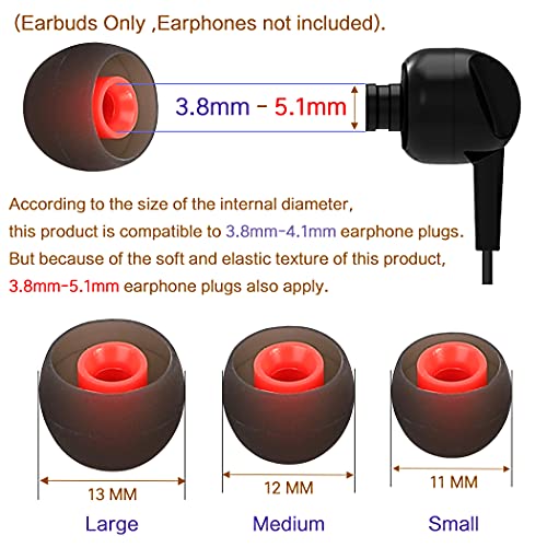 Silicone Earbud Tips Replacement Earbuds Cap Eartips Tips Eargels 9 Pairs SML