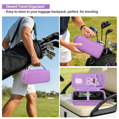 Elonbo Carrying Case for MiLESEEY GeneSonic Pro Golf GPS Speaker, Lilac - color: Lilac