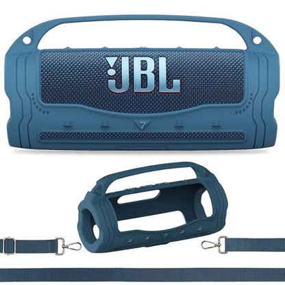 Silicone Cover Case for JBL Flip 7 Portable Bluetooth Speaker - color: Blue