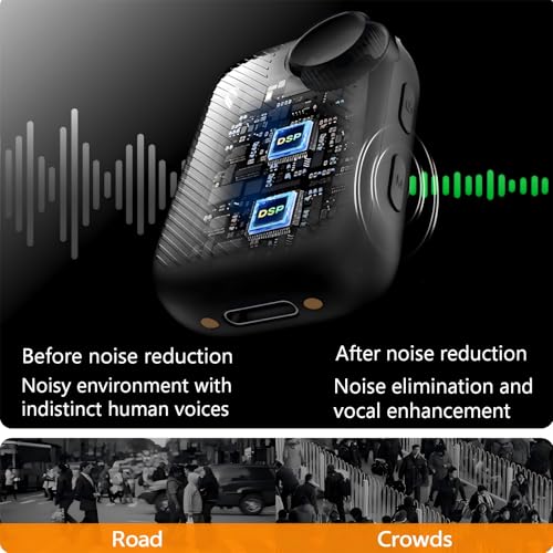 Wireless Lavalier Microphone (2 TX + 1 RX + Charging Case), Intelligent Noise Reduction, 24-bit/48kHz Sampling Rate, 820 ft.(250m) Range, Mini Bluetooth Mic for iPhone/Android/Ipad/PC/Camera