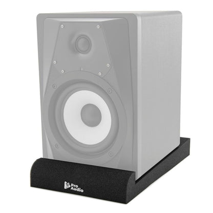 Focus Pro Audio Large Studio Monitor Isolation Pads for 8-Inch Speakers (Pair) - High-Density Acoustic Foam Panels for Sound Noise and Echo Reduction