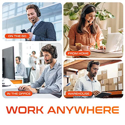 Delton 20X Bluetooth Computer Headset with Noise Cancelling Mic for Work | Wireless Headset with 1080p HD USB Web Camera, , Compatible with Zoom/Skype/Teams/Webex. - size: Headset with Webcam