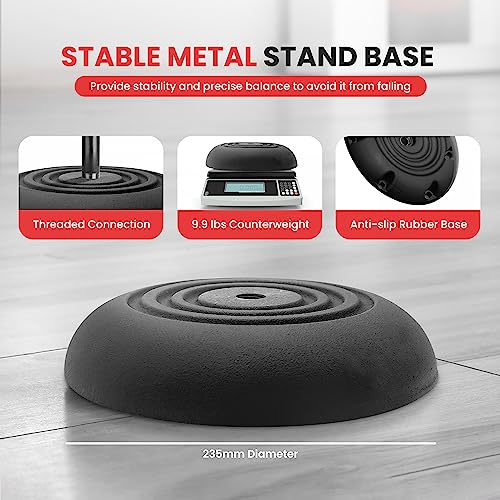 Pyle Universal Microphone Stand - Handheld Mic Compatible, Heavy Compact Base, Lightweight & Compact Design, 2.8 to 5 Ft Height Adjustable Clamp, Pivot Angle Clip, Home/Studio Use (Pair) - size: Pack of 2