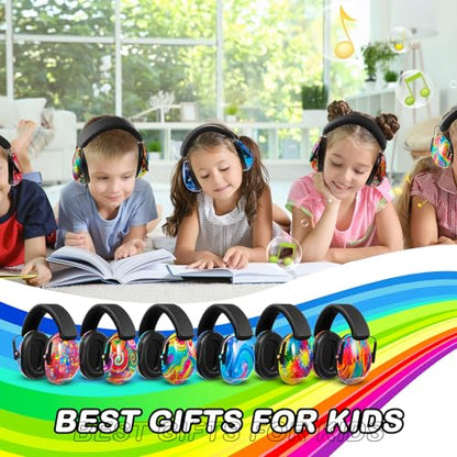 12 Pcs Kids Ear Protection Noise Cancelling Headphones Ear Muffs Bulk 27db Adult Noise Reduction Hearing Earmuff(Universal Fit (kids & Adults),Colorful Style) - size: Universal Fit (kids & Adults), style: Colorful Style
