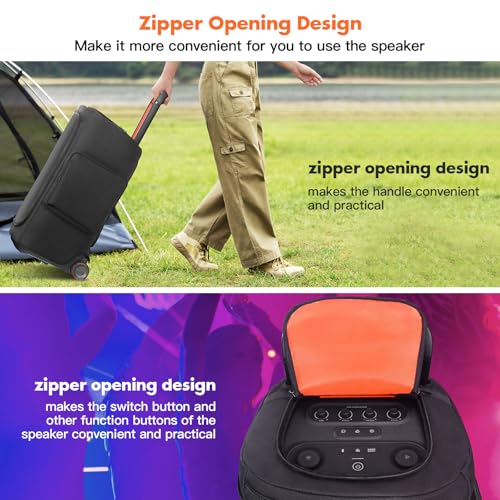 Speaker Cover Compatible with JBL PartyBox 520 | Scratch-Resistant, Dustproof, Portable with Storage Bag for Outdoor and Lightweight Travel Cover - size: For JBL partybox 520